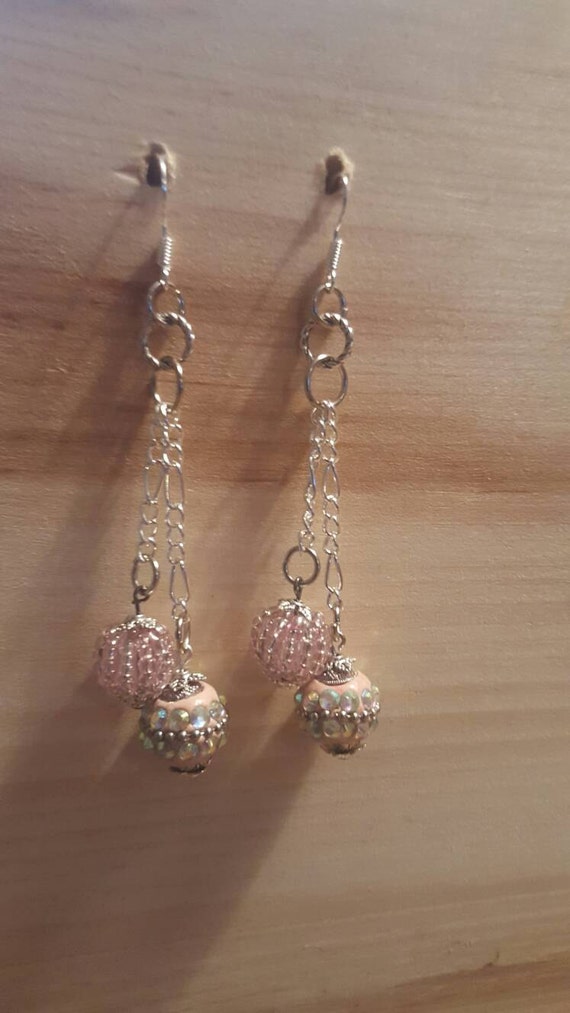 Beautiful Sparkling Dangle Earrings By NlkarkBeadCreations On Etsy