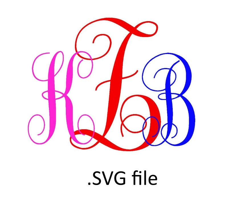 Download interlocking vine monogram svg Alphabet SVG by OhThisDigitalFun
