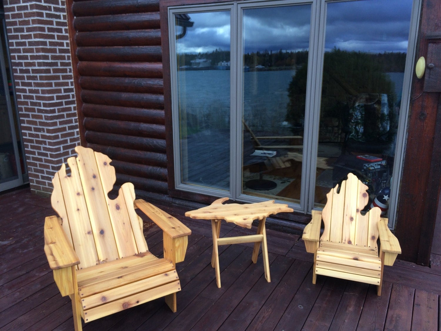 Michigan Adirondack Chairs UP Side Table