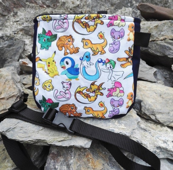 Pokemon Characters Chalk Bag for Rock Climbing Bouldering