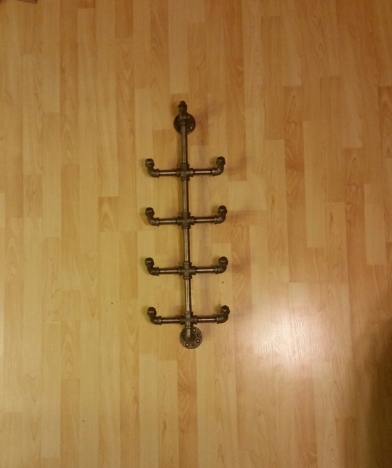 Industrial Pipe Coat Rack 9 Coat Hooks Urban Industrial