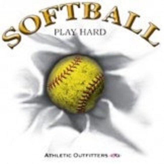 Softball Play Hard by Mychristianshirts on Etsy