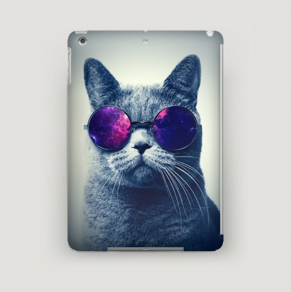 Cat iPad Case Funny iPad 2 Case iPad 3 Case Space iPad Air