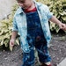 Paint Splattered Overalls, Toddler Painted Overalls, Distressed Painted Overalls, Boy's Overalls, Girl's Overalls, Baby Overalls