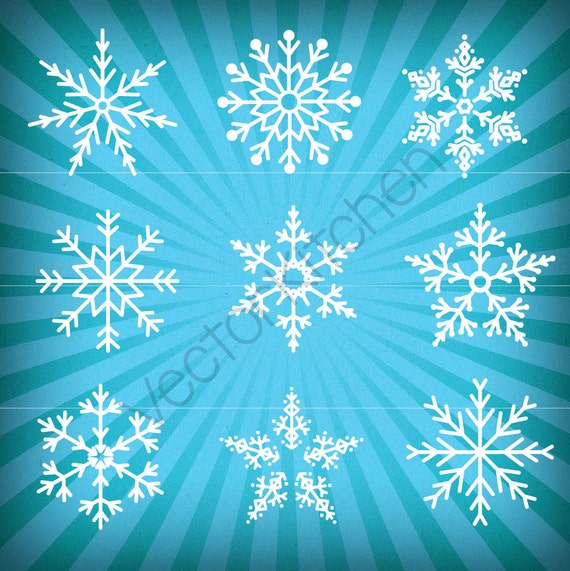 Download Snowflakes Cutting Template SVG EPS Silhouette DIY Cricut