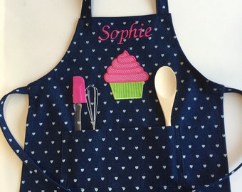Personalized kids apron, personalized apron, monogramed apron, children apron, monogram, apron, kids apron, personalized gift, child gift,