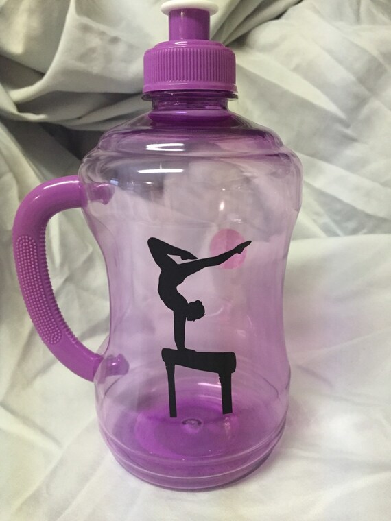 Gymnastics water bottle by KJPCustomCreations on Etsy