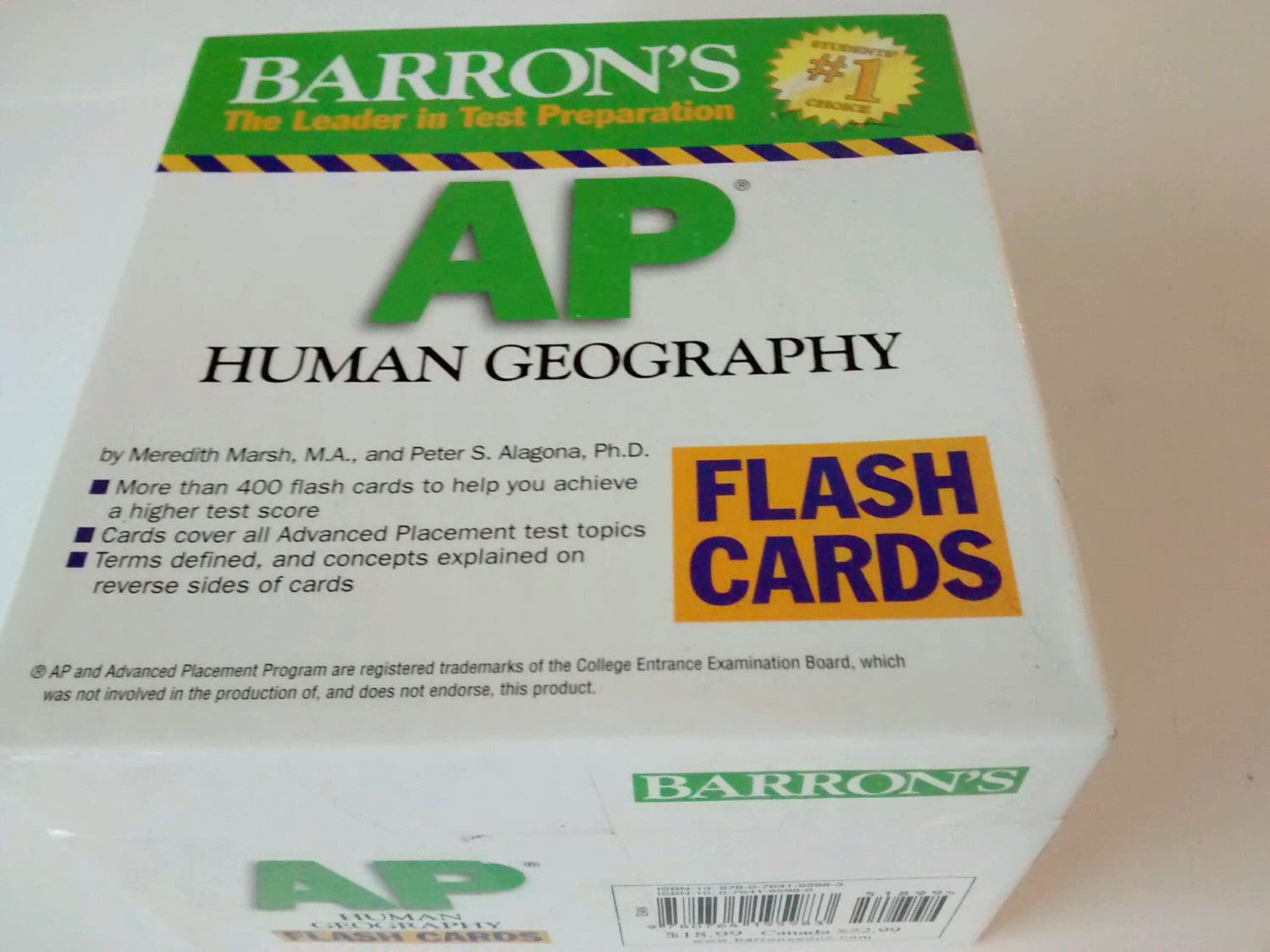 Barron's AP Human Geography Flash Cards 400 in box Test