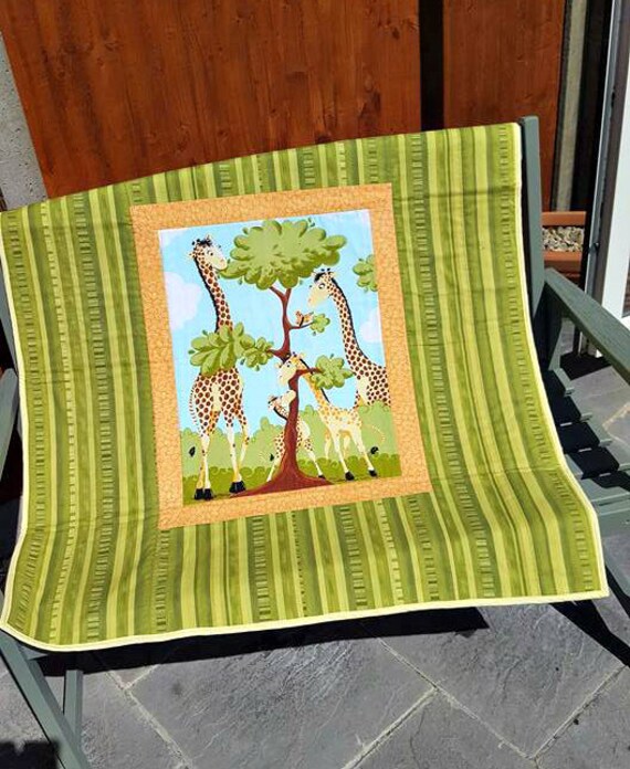Giraffe Cot Bedding for NurseryGiraffe Cot Bed QuiltNursery