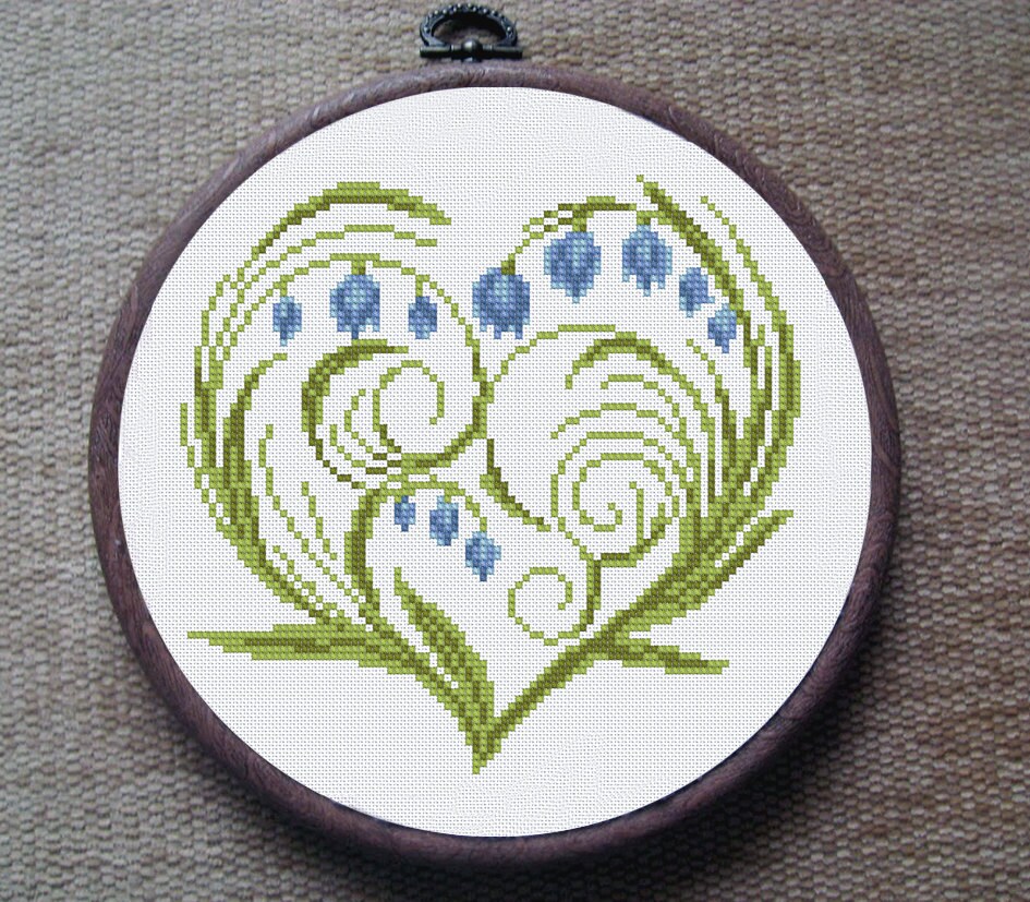 BUY 2 GET 1 FREE. Modern cross stitch pattern flower cross
