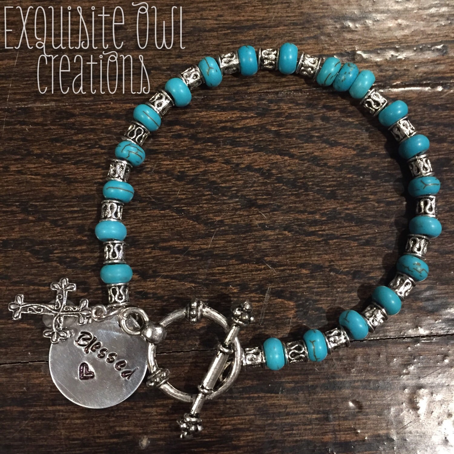 Blessed bracelet cross bracelet cross charm bracelet beaded