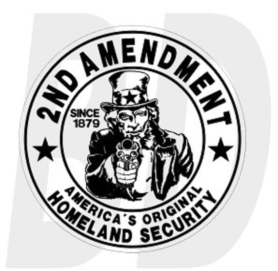 Decals Amendment 2nd Stickers Security Homeland Dxf Svg Sticker Vinyl Bumpe...