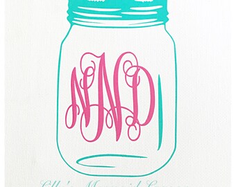 jar ball mason decal jar  decal Etsy  Mason