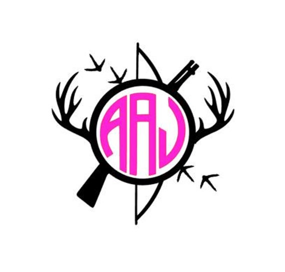 Items similar to Hunting Decal, Hunters Cirlce™, Hunting Monogram