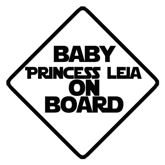 Download DECAL SERPENT SP-697 Baby Princess Leia On Board Inspired