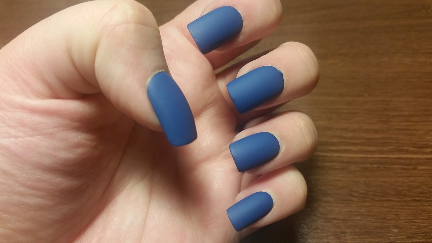 Cobalt Blue Nails by NailsByCaitlyn on Etsy