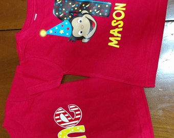 Curious George Birthday Shirt