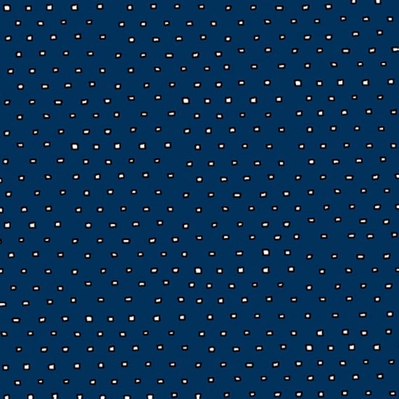 Quilting Treasures Fabric Pixie Dots Navy Cotton fabric