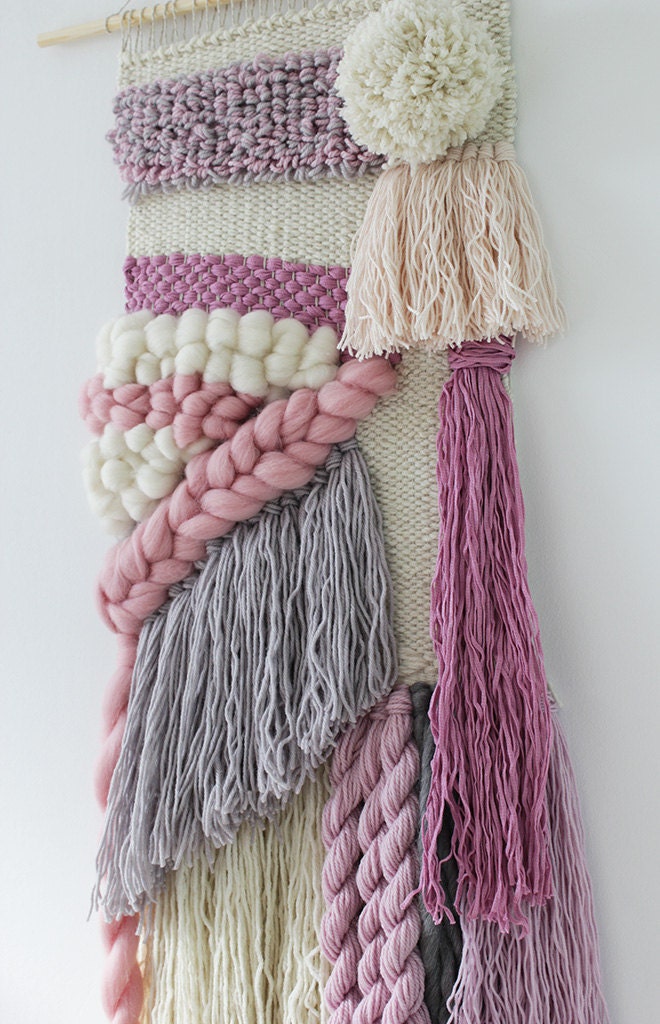 Woven wall hanging Hand woven tapestry Weaving wall art