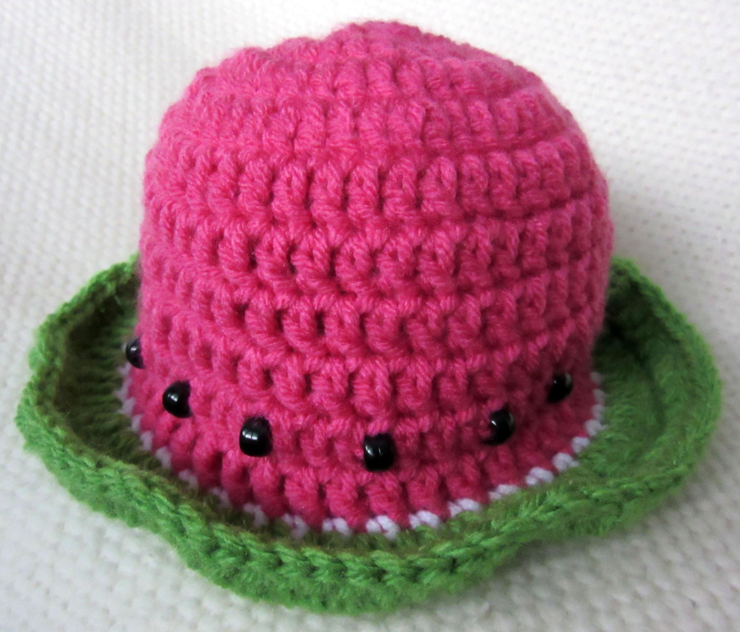 Crochet Watermelon Sun Hat crochet hats for kids crochet