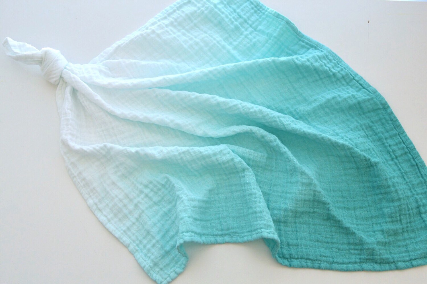 Muslin Baby Security Blanket Hand Dyed Ombre by TheBobbinBelle