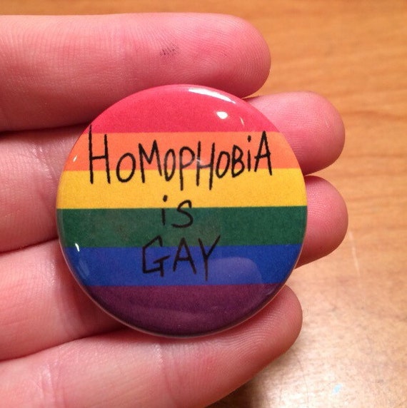 1.5 inch LGBT Pride Button by MemesAndScreams on Etsy