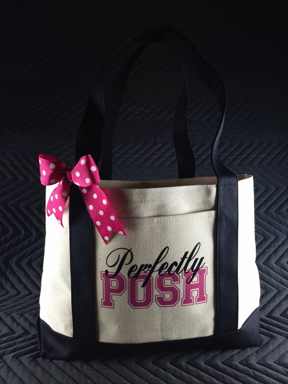 Items similar to Perfectly Posh canvas tote bag on Etsy