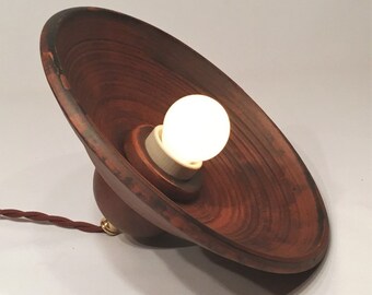 Ceramic pendant light, Rustic light fixture, Retro lighting (diameter 23 cm)
