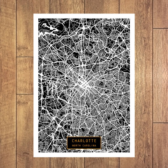City map Charlotte North Carolina PDF