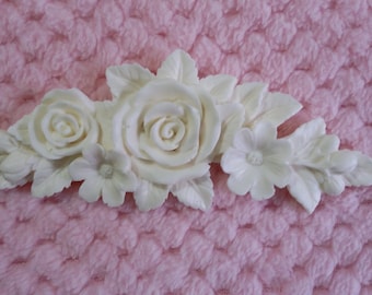 Rose applique/shabby chic/furniture applique/embellishment/