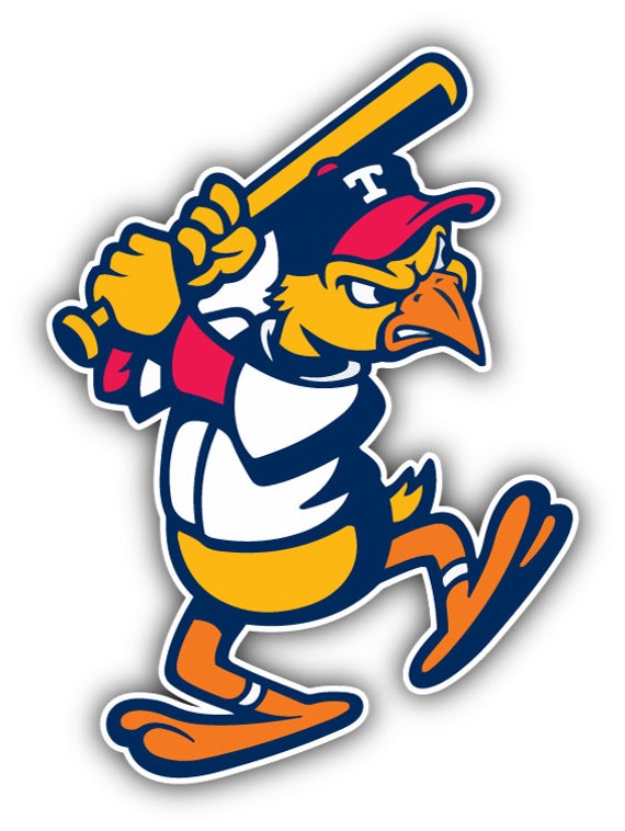 Toledo Mud Hens MiLB Baseball Logo Car Bumper Sticker by slonotop