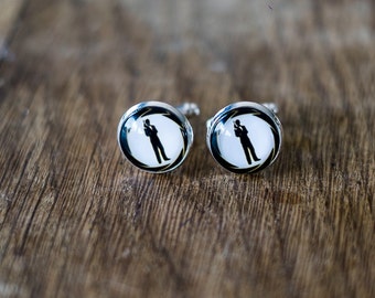 Cufflinks (cufflinks) James Bond 007 glass 2