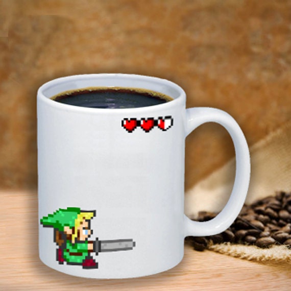 Zelda Ceramic Coffee Mug The Legend of Zelda Coffee by GiftTrolls
