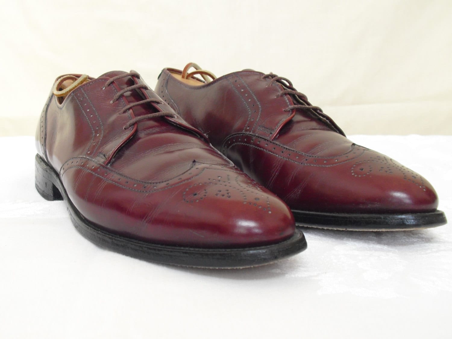 Vintage Burgundy Allen Edmonds Shoes Kingswood Oxford Shoes