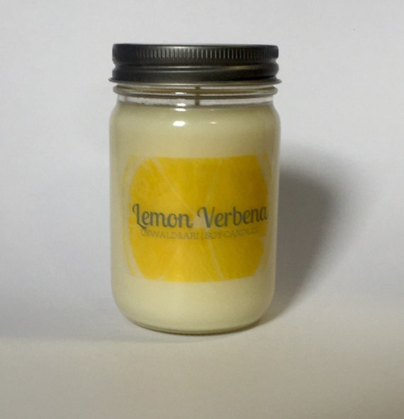 Lemon Verbena Scented 12oz Soy Candle