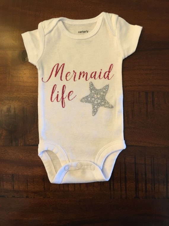 Mermaid life Baby onesies Newborn onesie by TheBabyBoutiqueLLC