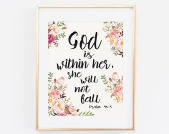 God is within her | Etsy