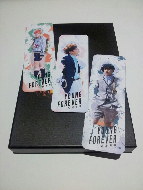 bts young forever watercolour splatter edit bookmarks