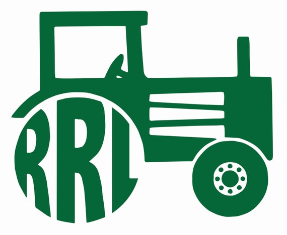 Tractor Monogram Sticker by MonogramsByTaylor on Etsy