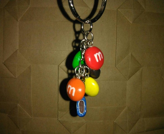 m&m plush keychain