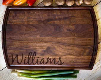 Custom Cutting Board, Personalized Cutting Board, Last Name, Wedding Gift, Anniversary, Bridal Shower Gift, Kitchen Decor #3135