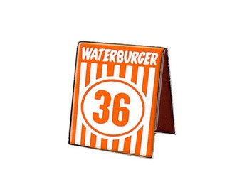 Waterburger soft enamel pin