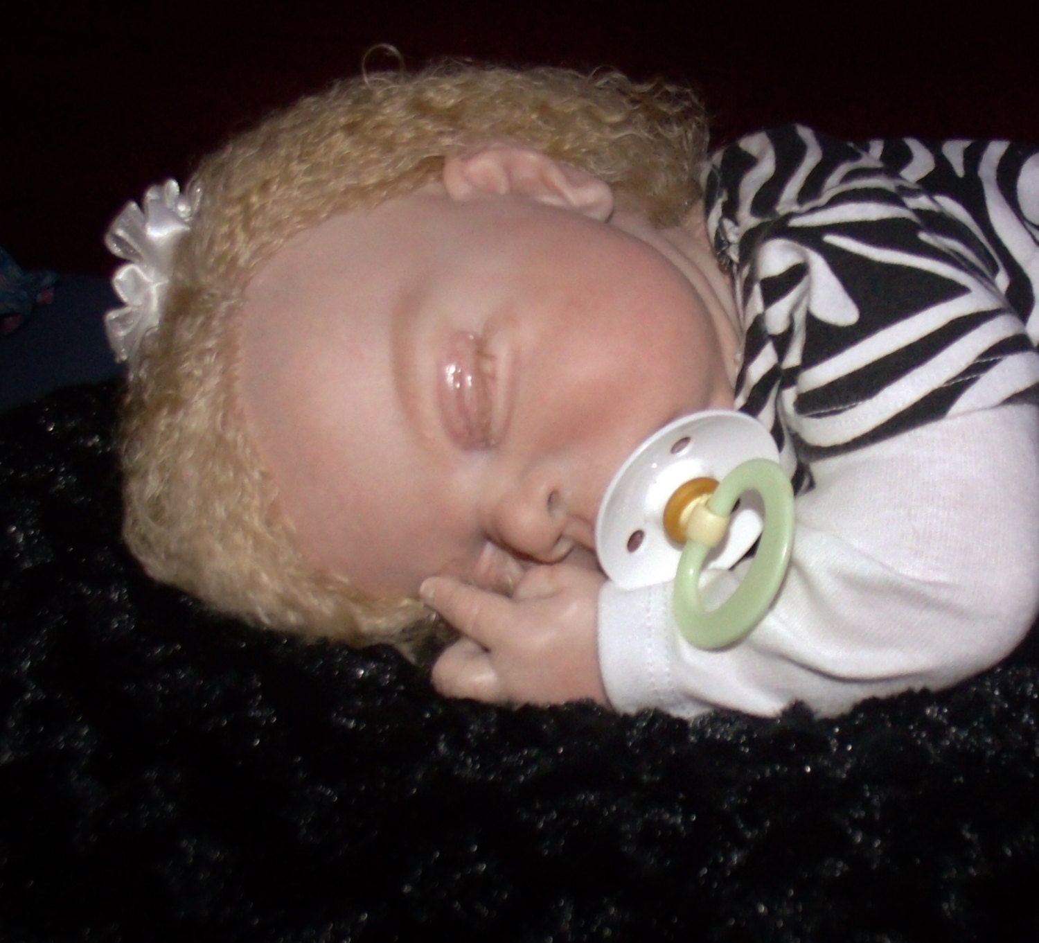 Reborn baby Doll for adoption asleep by TwilightsRebornBabys