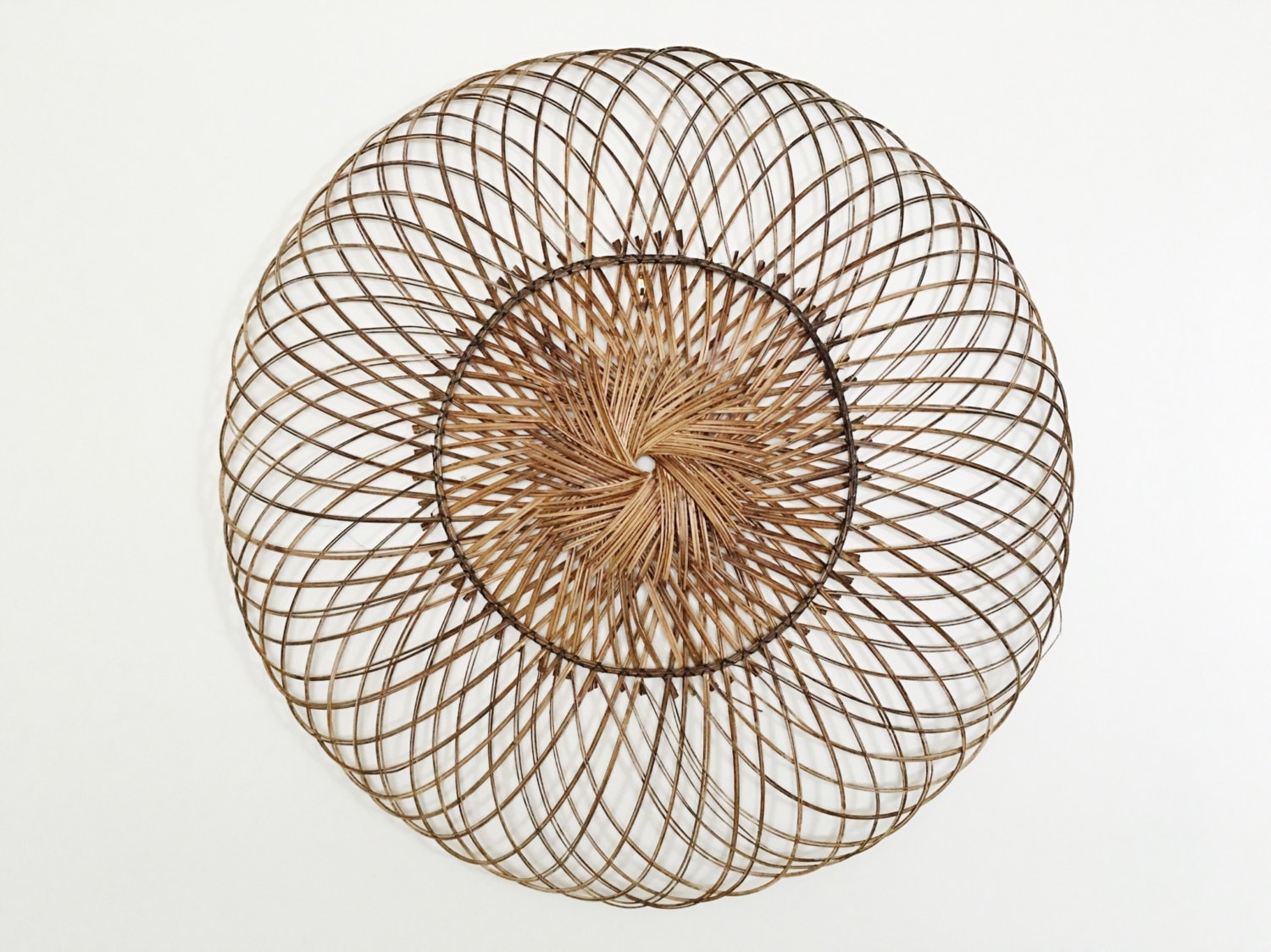 Woven Rattan Wall Decor : A Woven Wall Art Mandala made of date stems