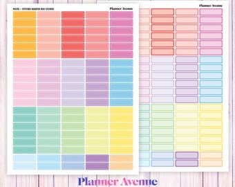 Pastel Ombre Heart Stickers Checklist Printable Erin Condren