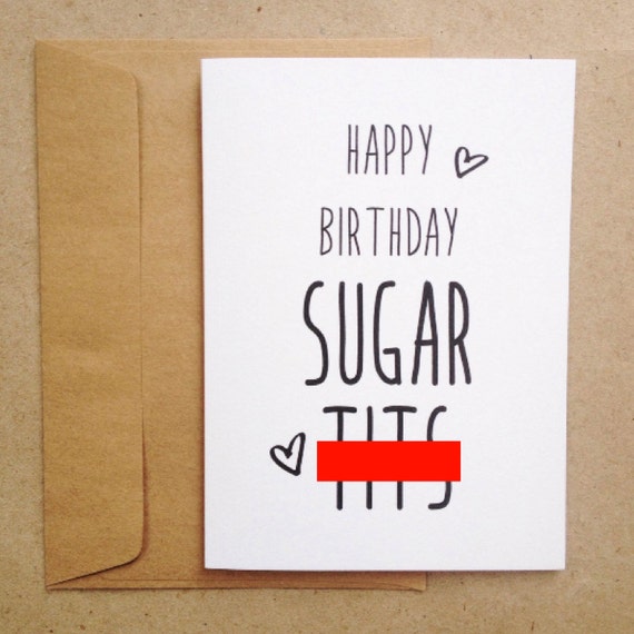 Happy Birthday Sugar Ts Card Mature 6123
