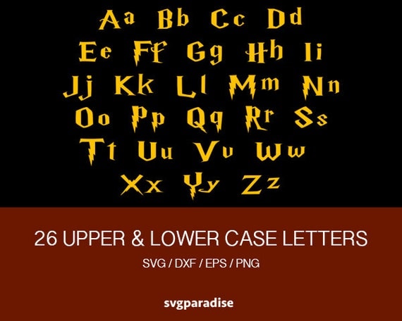 Download Harry Potter Alphabet Svg Harry Potter Font Alphabet Wizard