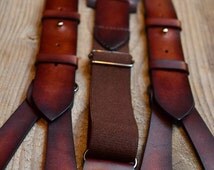 Popular items for leather suspenders on Etsy