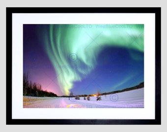 Photo Aurora Borealis Northern Lights Winter Poster Print FEBB3041B
