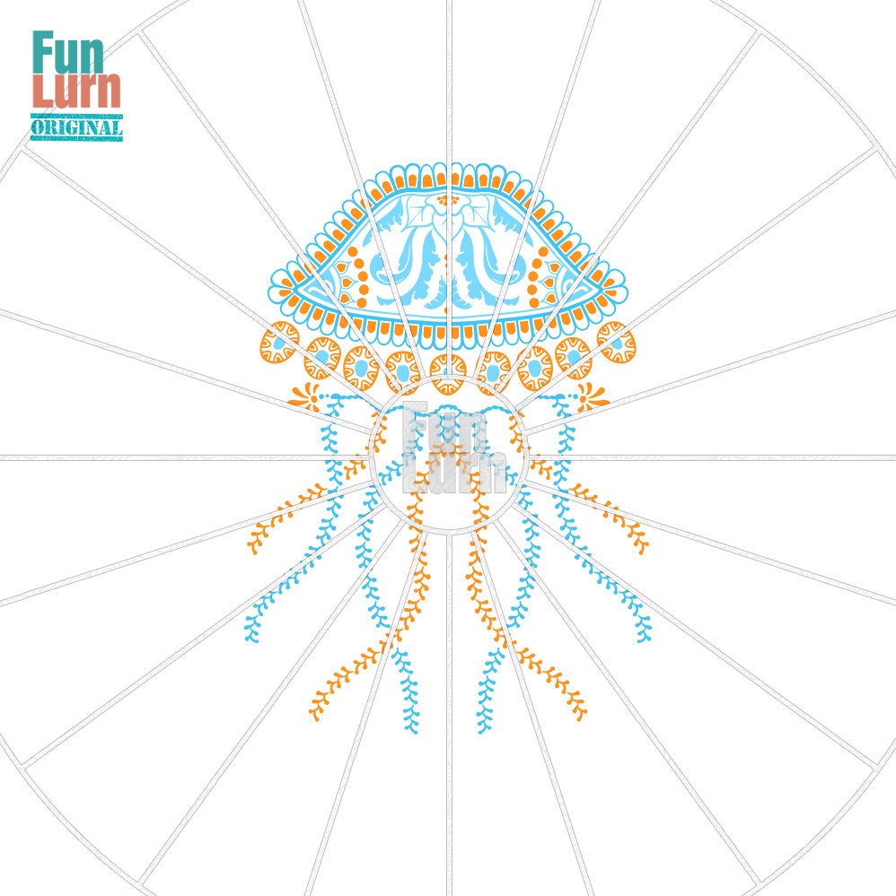 Download zentangle Jelly fish SVG doodle art Jelly Fish Mandala